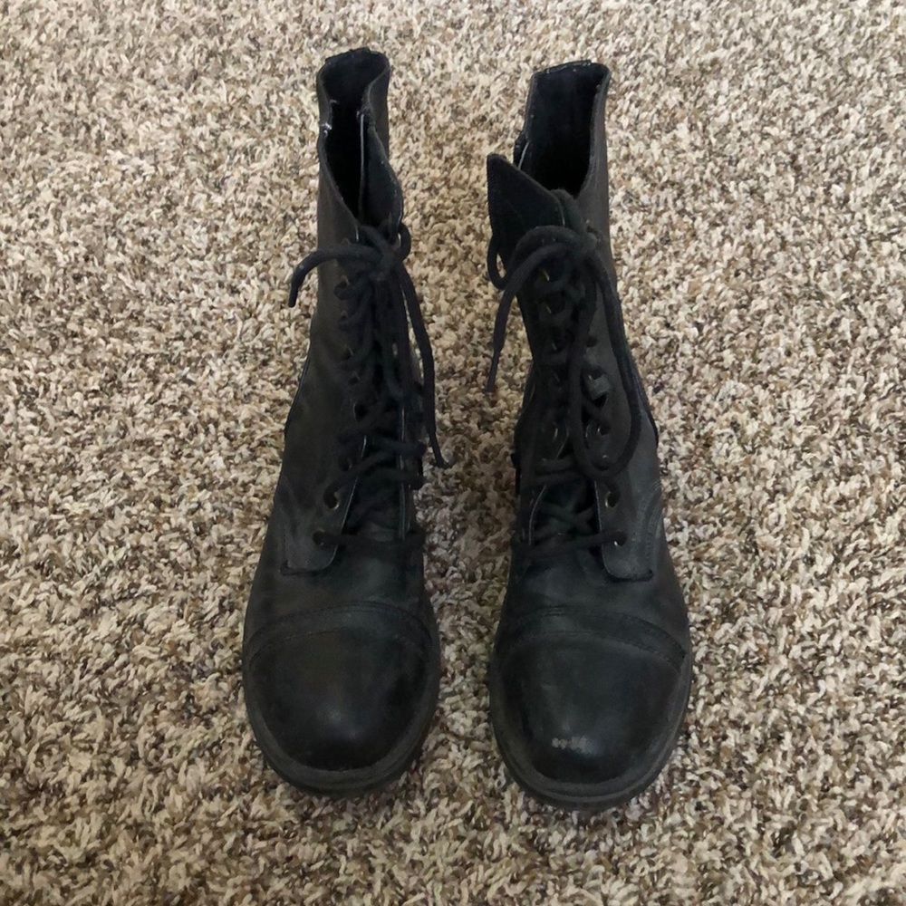 Black combat boots!